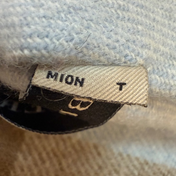 Burberry 100% Cashmere Scarf 🏴– Made in Scotland – Light Blue Check - Picture 12 of 17